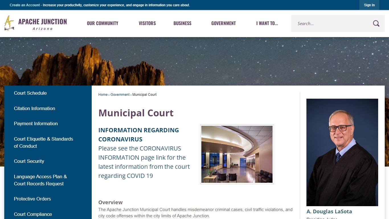 Municipal Court | Apache Junction, AZ - Official Website